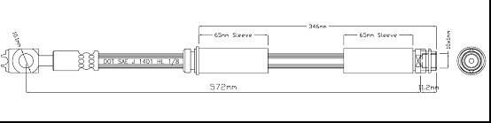 Motaquip VBH1057 - Гальмівний шланг avtolavka.club