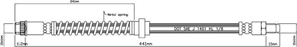 Motaquip VBH827 - Гальмівний шланг avtolavka.club