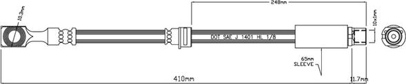 Motaquip VBJ206 - Гальмівний шланг avtolavka.club