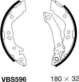 Motaquip VBS596 - Комплект гальм, барабанний механізм avtolavka.club