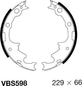 Motaquip VBS598 - Комплект гальм, барабанний механізм avtolavka.club
