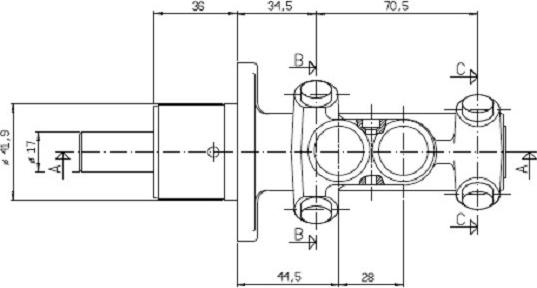 Motaquip VMC194 - Головний гальмівний циліндр avtolavka.club