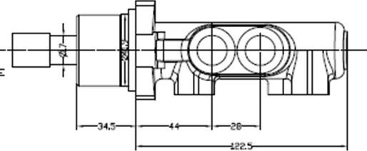 Motaquip VMC233 - Головний гальмівний циліндр avtolavka.club