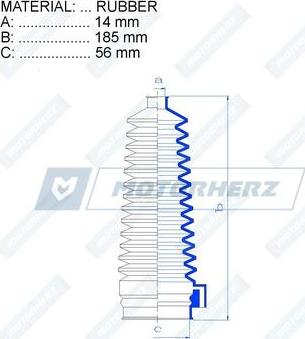 Motorherz RDZ0351MG - Пильник, рульове управління avtolavka.club