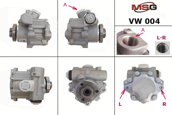 MSG VW 004 - Гідравлічний насос, рульове управління, ГУР avtolavka.club