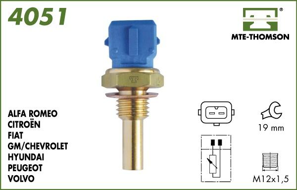 MTE-Thomson 4051 - Датчик, температура охолоджуючої рідини avtolavka.club