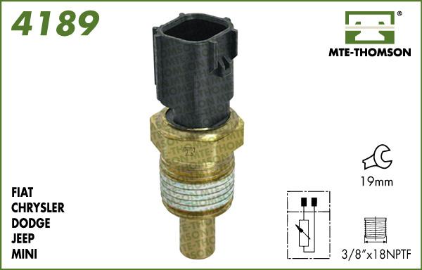 MTE-Thomson 4189 - Датчик, температура охолоджуючої рідини avtolavka.club