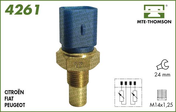 MTE-Thomson 4261 - Датчик, температура охолоджуючої рідини avtolavka.club