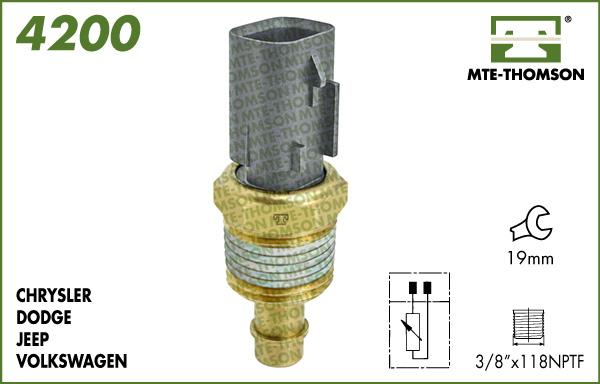 MTE-Thomson 4200 - Датчик, температура охолоджуючої рідини avtolavka.club