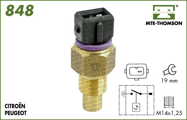 MTE-Thomson 848.50 - Термовимикач, вентилятор радіатора / кондиціонера avtolavka.club