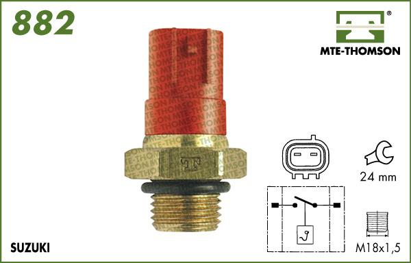 MTE-Thomson 882 - Термовимикач, вентилятор радіатора / кондиціонера avtolavka.club