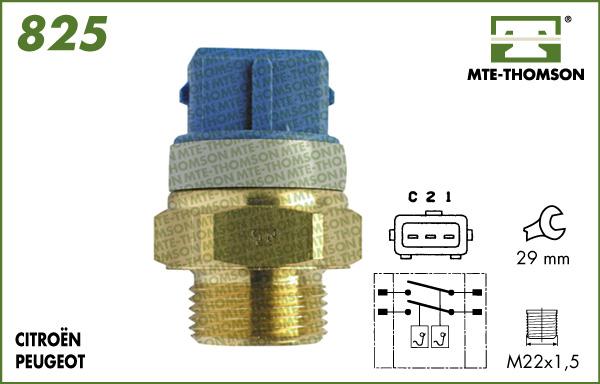 MTE-Thomson 825.92/97 - Термовимикач, вентилятор радіатора / кондиціонера avtolavka.club