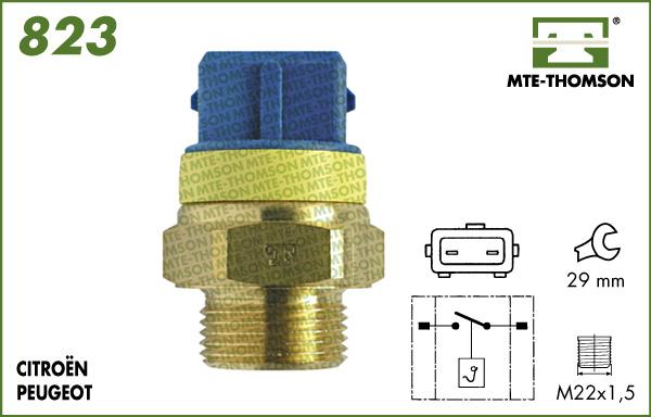 MTE-Thomson 823.97/92 - Термовимикач, вентилятор радіатора / кондиціонера avtolavka.club