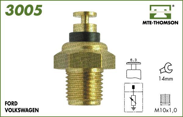 MTE-Thomson 3005 - Датчик, температура охолоджуючої рідини avtolavka.club