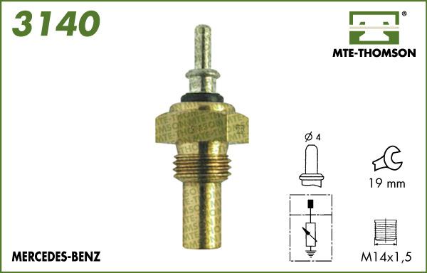 MTE-Thomson 3140 - Датчик, температура охолоджуючої рідини avtolavka.club