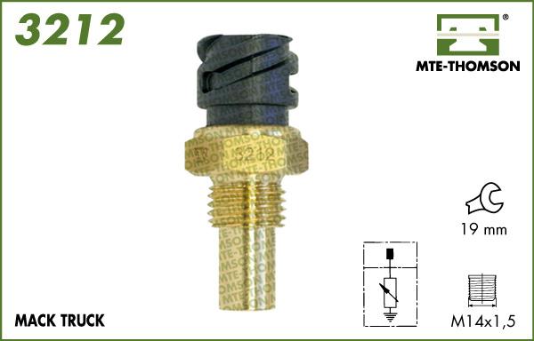 MTE-Thomson 3212 - Датчик, температура охолоджуючої рідини avtolavka.club