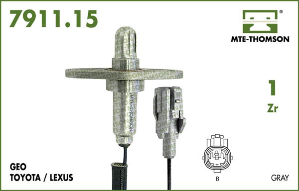 MTE-Thomson 7911.15.030 - Лямбда-зонд, датчик кисню avtolavka.club