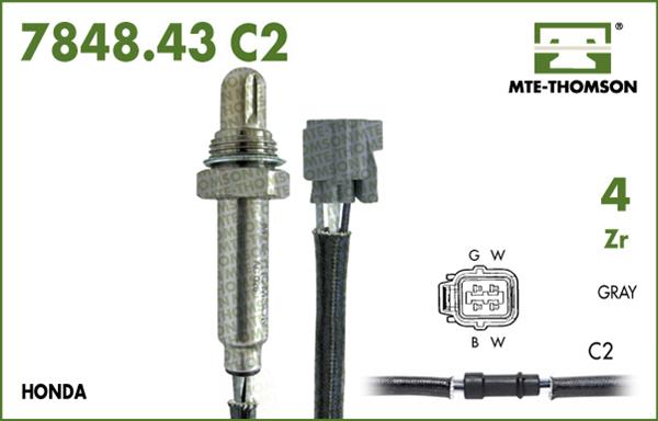 MTE-Thomson 7848.43.090C2 - Лямбда-зонд, датчик кисню avtolavka.club