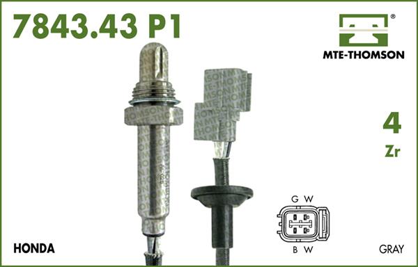 MTE-Thomson 7843.43.040P1 - Лямбда-зонд, датчик кисню avtolavka.club