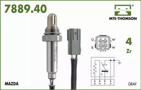 MTE-Thomson 7889.40.061 - Лямбда-зонд, датчик кисню avtolavka.club