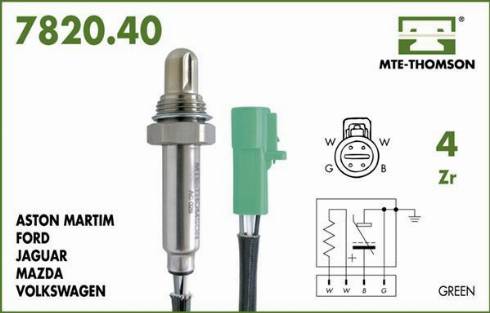 MTE-Thomson 7820.40.030 - Лямбда-зонд, датчик кисню avtolavka.club