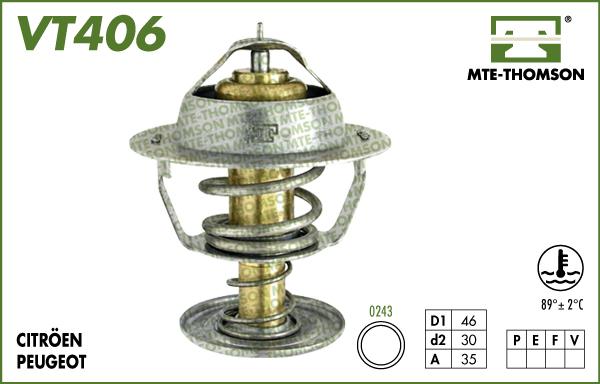 MTE-Thomson VT406.89 - Термостат, охолоджуюча рідина avtolavka.club