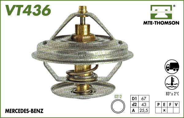 MTE-Thomson VT436.83 - Термостат, охолоджуюча рідина avtolavka.club