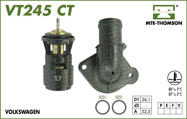 MTE-Thomson VT245.80CT - Термостат, охолоджуюча рідина avtolavka.club