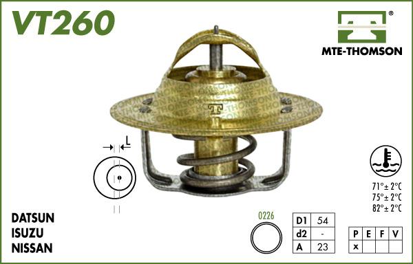 MTE-Thomson VT260.88 - Термостат, охолоджуюча рідина avtolavka.club