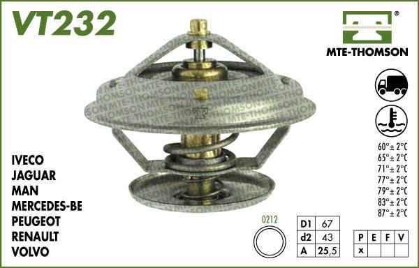 MTE-Thomson VT232.87 - Термостат, охолоджуюча рідина avtolavka.club