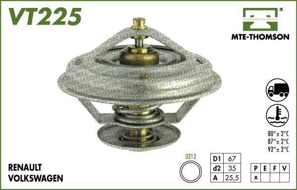 MTE-Thomson VT225.80 - Термостат, охолоджуюча рідина avtolavka.club