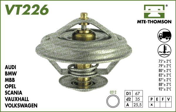 MTE-Thomson VT226.88 - Термостат, охолоджуюча рідина avtolavka.club