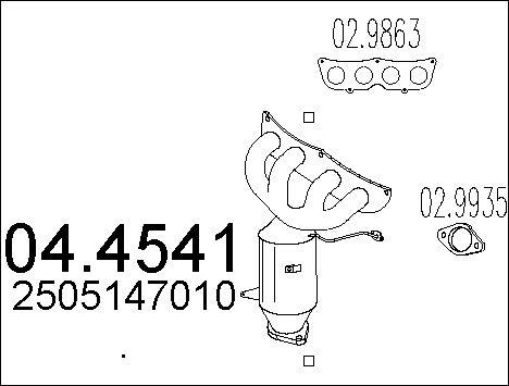 MTS 04.4541 - Каталізатор avtolavka.club