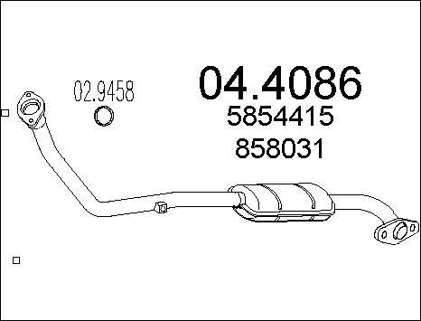 MTS 04.4086 - Каталізатор avtolavka.club