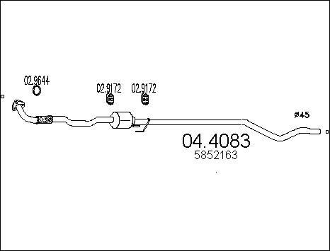 MTS 04.4083 - Каталізатор avtolavka.club