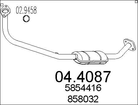 MTS 04.4087 - Каталізатор avtolavka.club