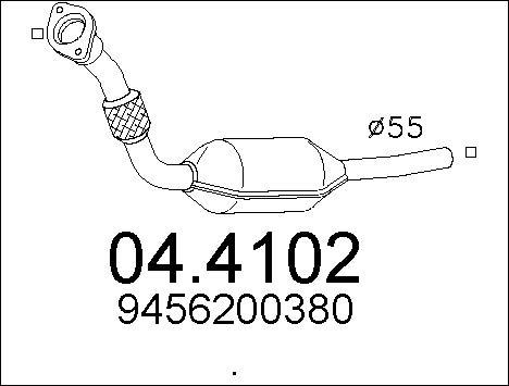 MTS 04.4102 - Каталізатор avtolavka.club