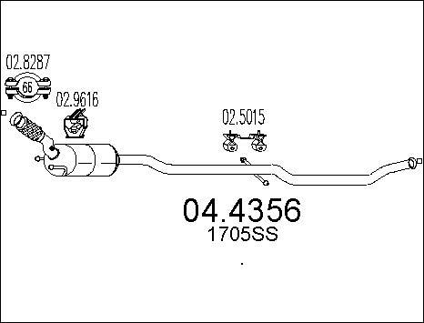 MTS 04.4356 - Каталізатор avtolavka.club