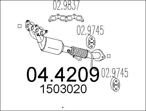 MTS 04.4209 - Каталізатор avtolavka.club