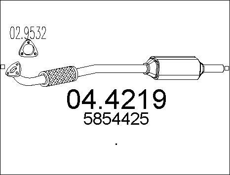 MTS 04.4219 - Каталізатор avtolavka.club