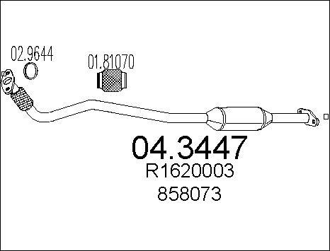 MTS 04.3447 - Каталізатор avtolavka.club