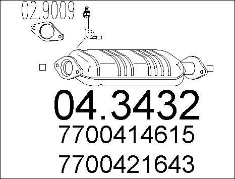 MTS 04.3432 - Каталізатор avtolavka.club