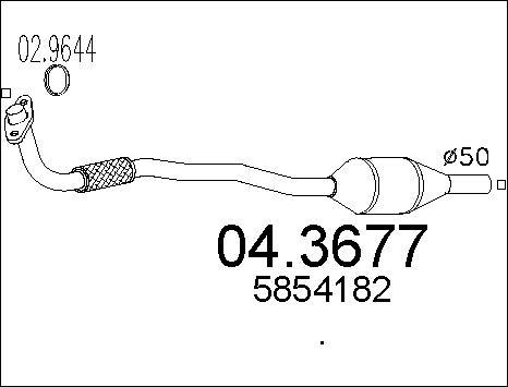 MTS 04.3677 - Каталізатор avtolavka.club