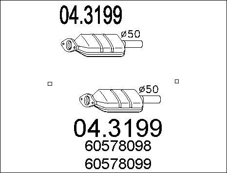 MTS 04.3199 - Каталізатор avtolavka.club