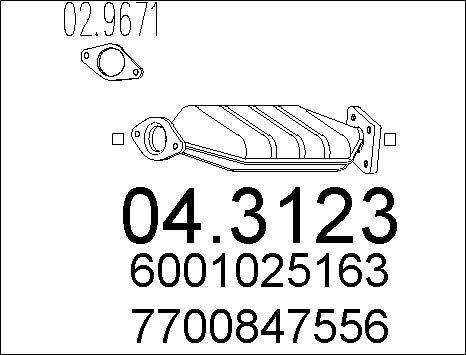 MTS 04.3123 - Каталізатор avtolavka.club