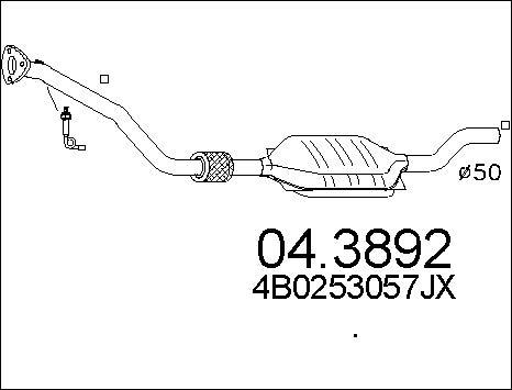 MTS 04.3892 - Каталізатор avtolavka.club