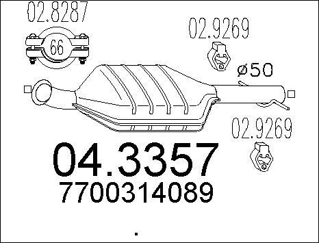 MTS 04.3357 - Каталізатор avtolavka.club