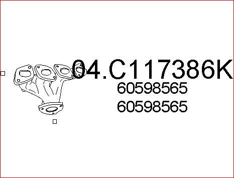 MTS 04.C117386K - Труба вихлопного газу avtolavka.club