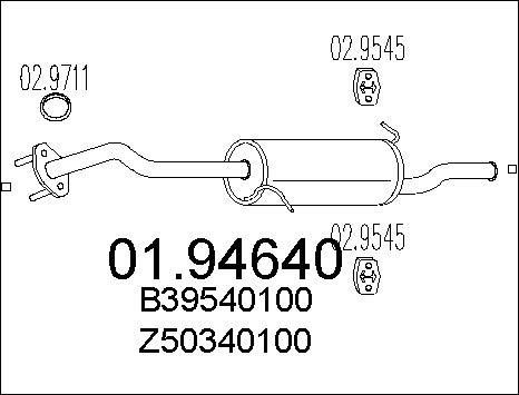 MTS 01.94640 - Глушник вихлопних газів кінцевий avtolavka.club