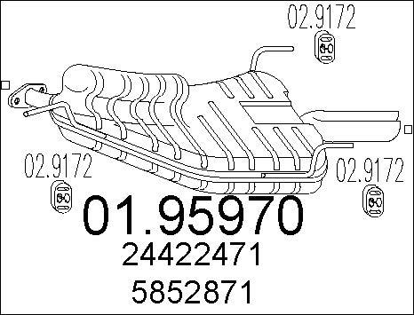 MTS 01.95970 - Глушник вихлопних газів кінцевий avtolavka.club